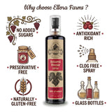 Ellora Farms, Balsamic Vinegar Spray bottle, clog-free pump, barrel aged, Greece, 3.38 oz X 2 Glass bottles in Handcrafted Wooden Gift Box