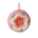 Cherry Blossom Shaped Acrylic Dish Scrubber, Flower Shaped Hand Crochet Non-Scratch Dish Sponge, Pink Flower Shaped Kitchen Sponge Washing Dishes