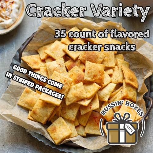 Bulk Crackers Variety Pack - Individually Wrapped Assortment of Crackers Snack Box for Adults and Kids - Shelf-Stable Office, School, Travel Snack