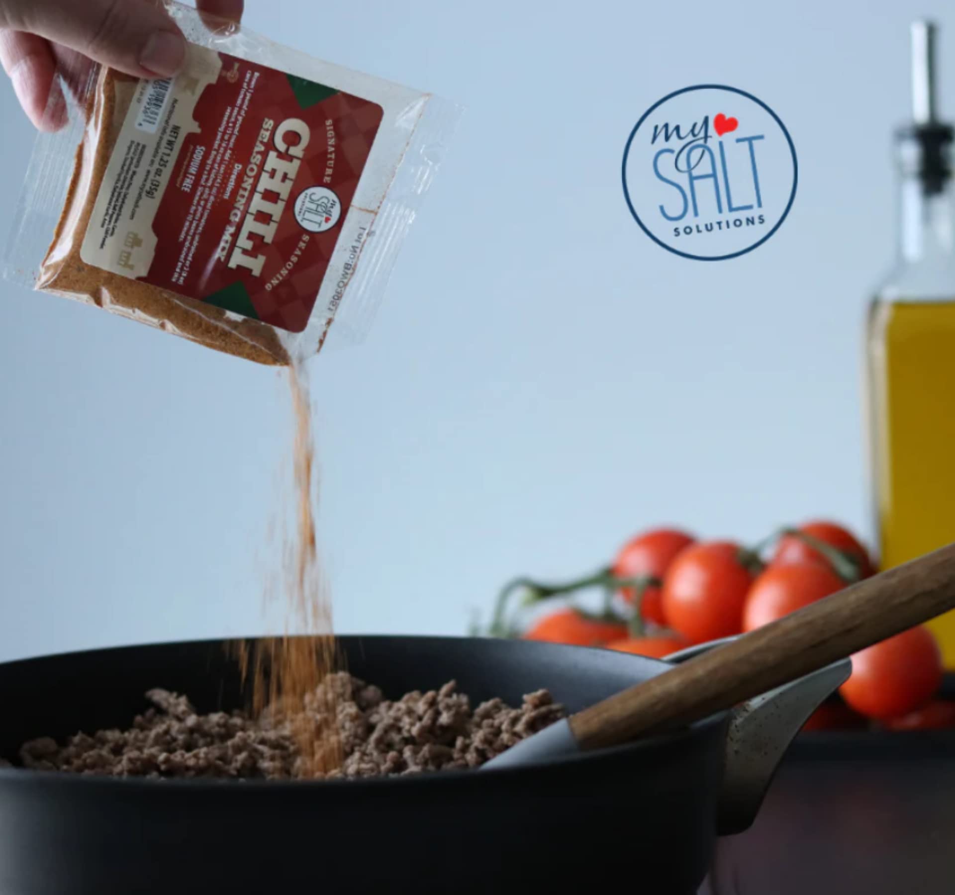 MySALT Chili Seasoning Mix 5 Pack - Classic Chili Flavor Without the Salt - Quick, Low Sodium Meal Prep for Cozy Comfort Food