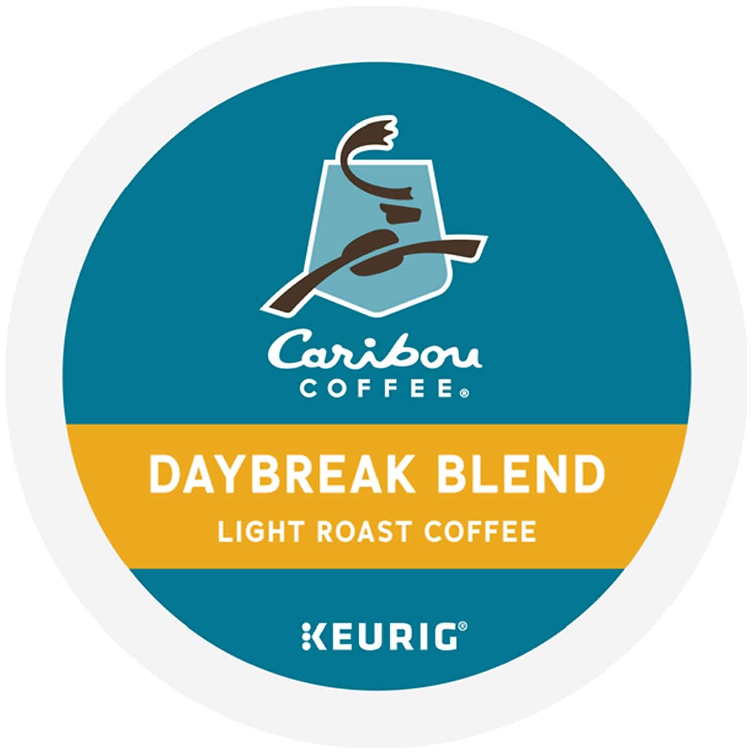 Caribou Coffee Daybreak Morning Blend, K-Cups for Keurig Brewers, 24 Count (Pack of 4)