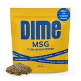 DIME MSG Yuzu Lemon Pepper Seasoning, All Purpose Umami Spice for Cooking & Grilling - Japanese Citrus Flavor - Vegetable, Rice, Steak, Chicken