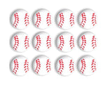 24 pc - Sport Theme Edible Sugar Cake Cupcake Cookie Toppers Decorations (Baseball)