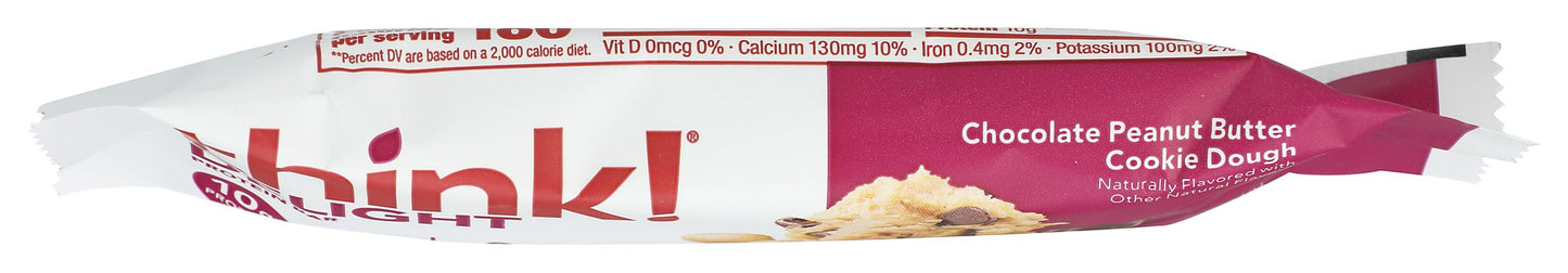 Think! Chocolate Peanut Butter Cookie Dough Protein Bar, 1.2 OZ
