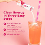 Pureboost Clean Energy Powder Drink Mix,13 oz, Refreshing Energy Booster with B12 Vitamins, Electrolytes, Antioxidants, Sugar-Free with No Sucralose