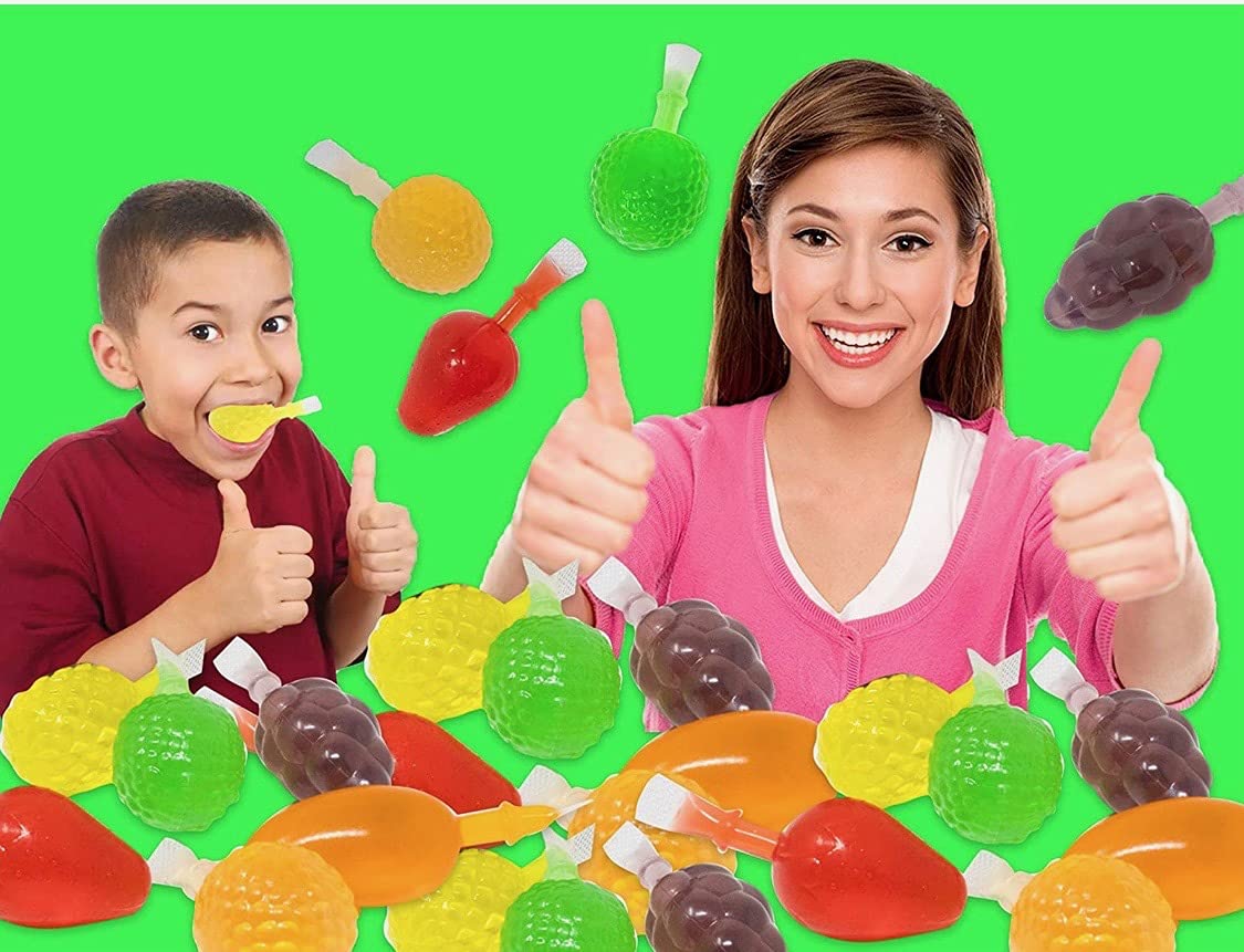 Fruix Popping Fruit Jellies Bag - 2 Pack - Tik Tok Trending Fruit Jellies - Assorted Flavors Fruit Squeeze Jellies - Jelly Fruit Candy