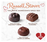 Russell Stover Valentine's Day Cosmic Hearts - Pack of 2-3 Pieces Per Box - Assorted Milk and Dark Chocolate - Great for Giving That Special Someone