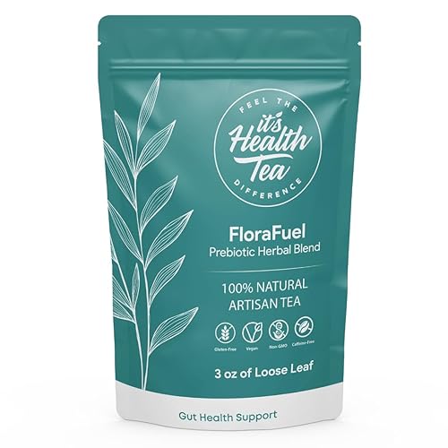 Probiotic Support Herbal Tea - Gut Balance & Digestive Comfort Blend | Dandelion, Chicory, Burdock, Elecampane & Peppermint | Caffeine-Free | + 35