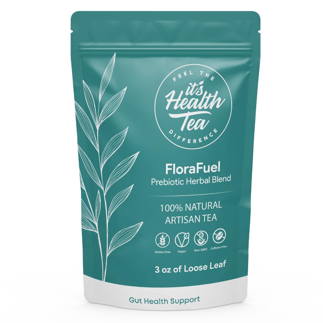 Probiotic Support Herbal Tea - Gut Balance & Digestive Comfort Blend | Dandelion, Chicory, Burdock, Elecampane & Peppermint | Caffeine-Free | + 35