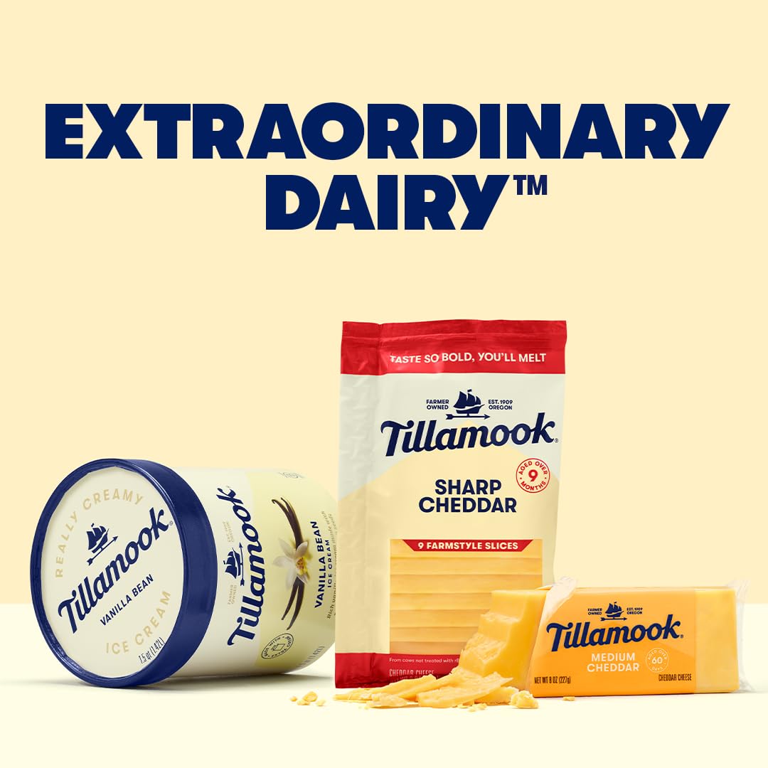 Tillamook Vanilla Bean Ice Cream, 48oz
