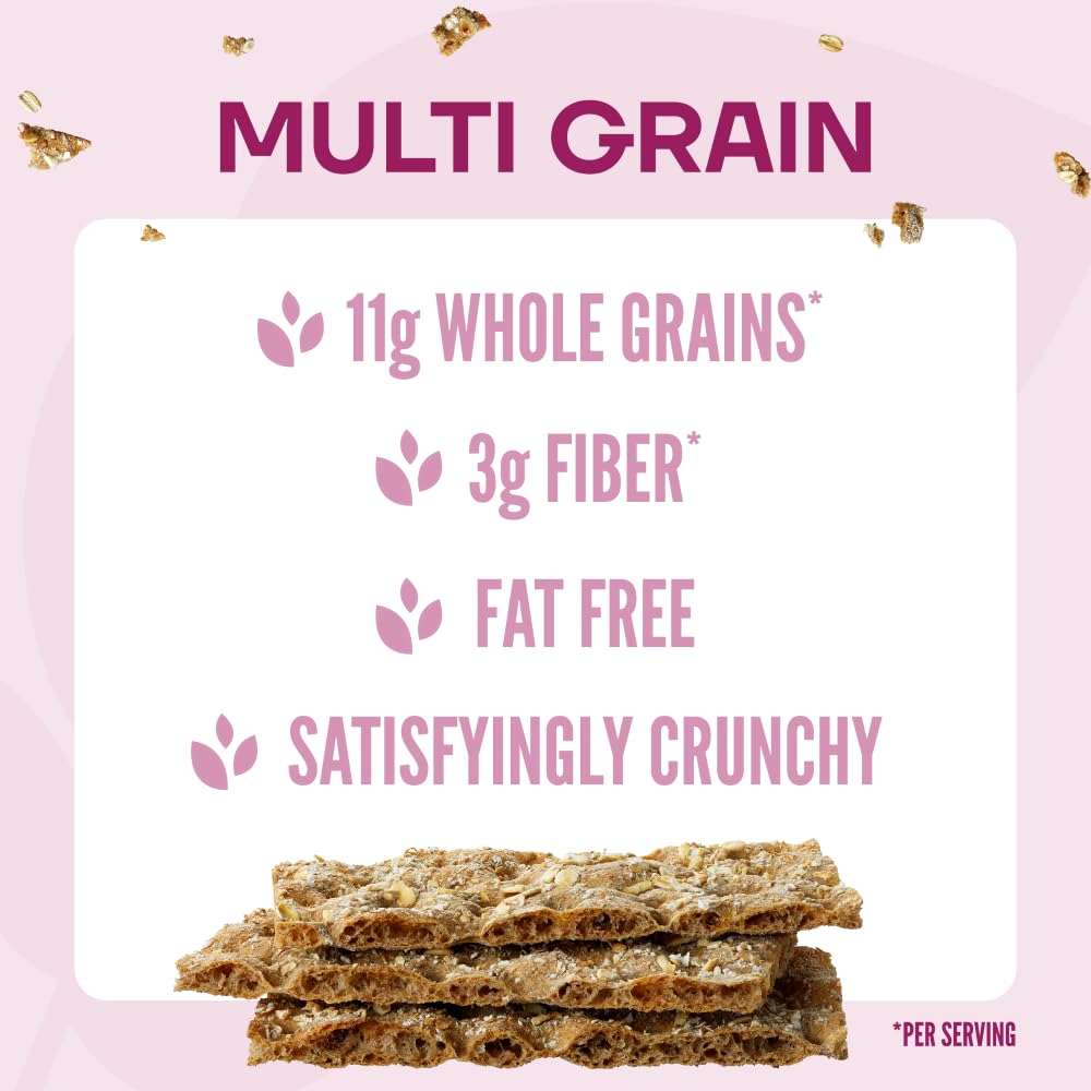 Wasa Multi Grain Crispbread, 9.7 oz, Crackers, Non-GMO Ingredients, Good Source of Fiber