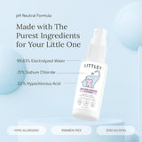 Littley Toy & Surface Cleaner | Alcohol-Free HOCl Spray for Baby Toys & High-Touch Surfaces | Fragrance-Free Formula | Gentle Cleaning for Everyday