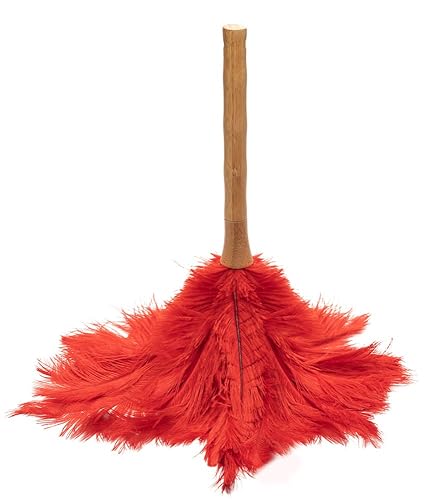 AVIAN COLOR FEATHER DUSTER. (Red)