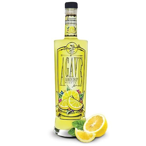 Premium Agave Lemon Drop Cocktail Mix (750 ml Glass Bottle)