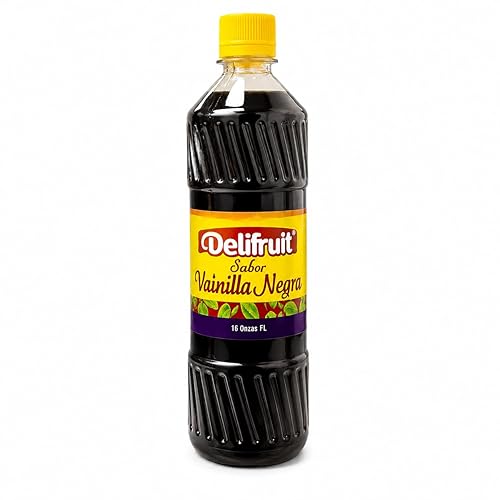 Delifruit Black Vanilla Extract From Dominican Republic 16 Oz.