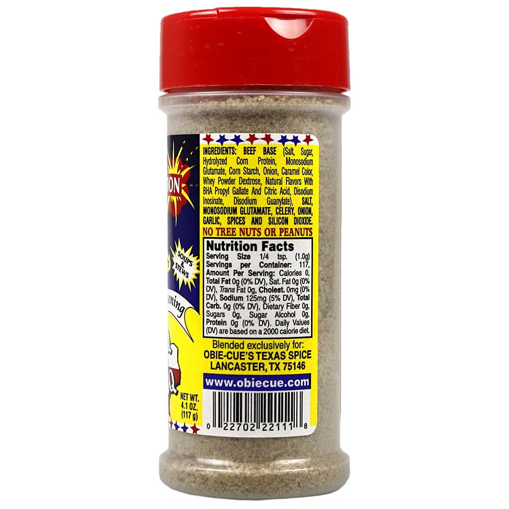 Obie-Cue's Celerbration Super Savory Seasoning - 3X World BBQ Champion's Special Blend (4.1 oz)