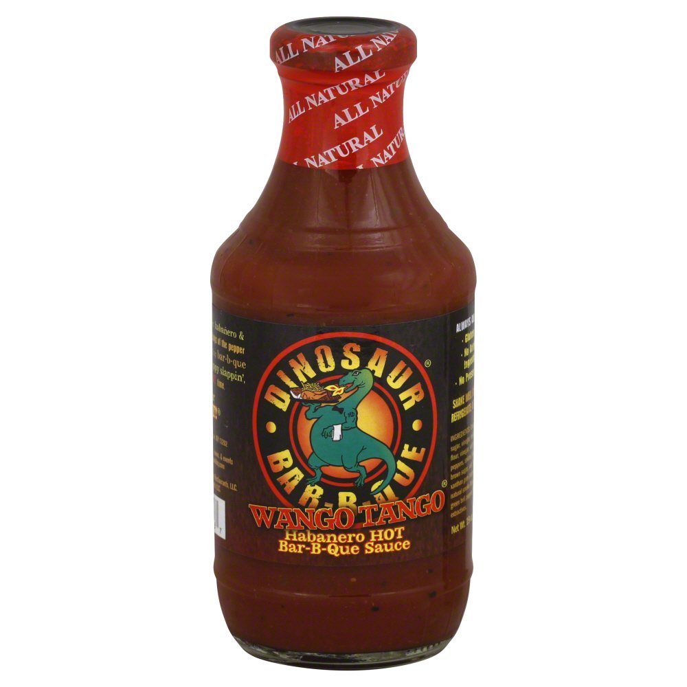 Dinosaur Wango Tango Habanero Hot Barbecue Sauce 19 Ounces (Case of 6)