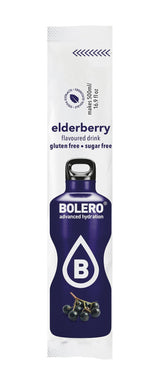 Bolero- Sugar Free Drink Mix Packets Elderberry Fruit Flavors | Powdered Flavored Water Packets | 36 Singles Sticks On The Go Packets