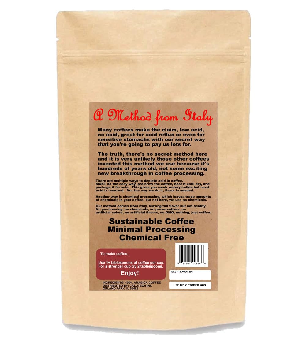 Old Chicago Ultra Low Acid Coffee Dark Roast Ground 12 Oz