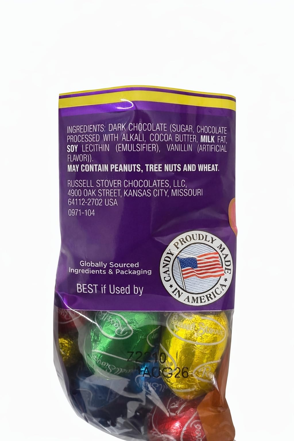 Russell Stover Dark Chocolate Easter Eggs Bag, 9 oz.