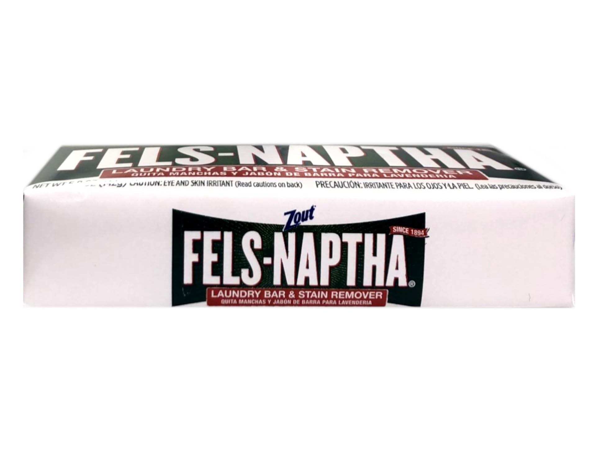 Fels Naptha Laundry Soap Bar & Stain Remover - Pack of 2, 5.0 Oz per bar