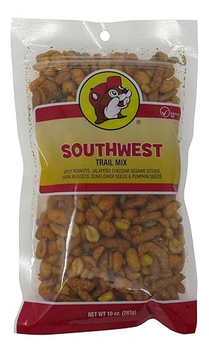 Buc-ee's Southwest Trail Mix in a Resealable Bag, Cholesterol Free, One 10 Ounce Bag