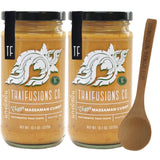 Thai Massaman Vegan Curry Sauce Thaifusions 13.1 Oz Jar (Pack of 2) Bundle with Tasting Spoon | Curry Sauce Gift Set by Gifts from the Pacific