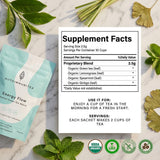 AutoimmuniTea -- AIP Energy Tea Blend, for Energy Boost, Cognitive Function, with Organic Green Tea, Lemongrass, and Spearmint - 15 Loose Leaf Tea
