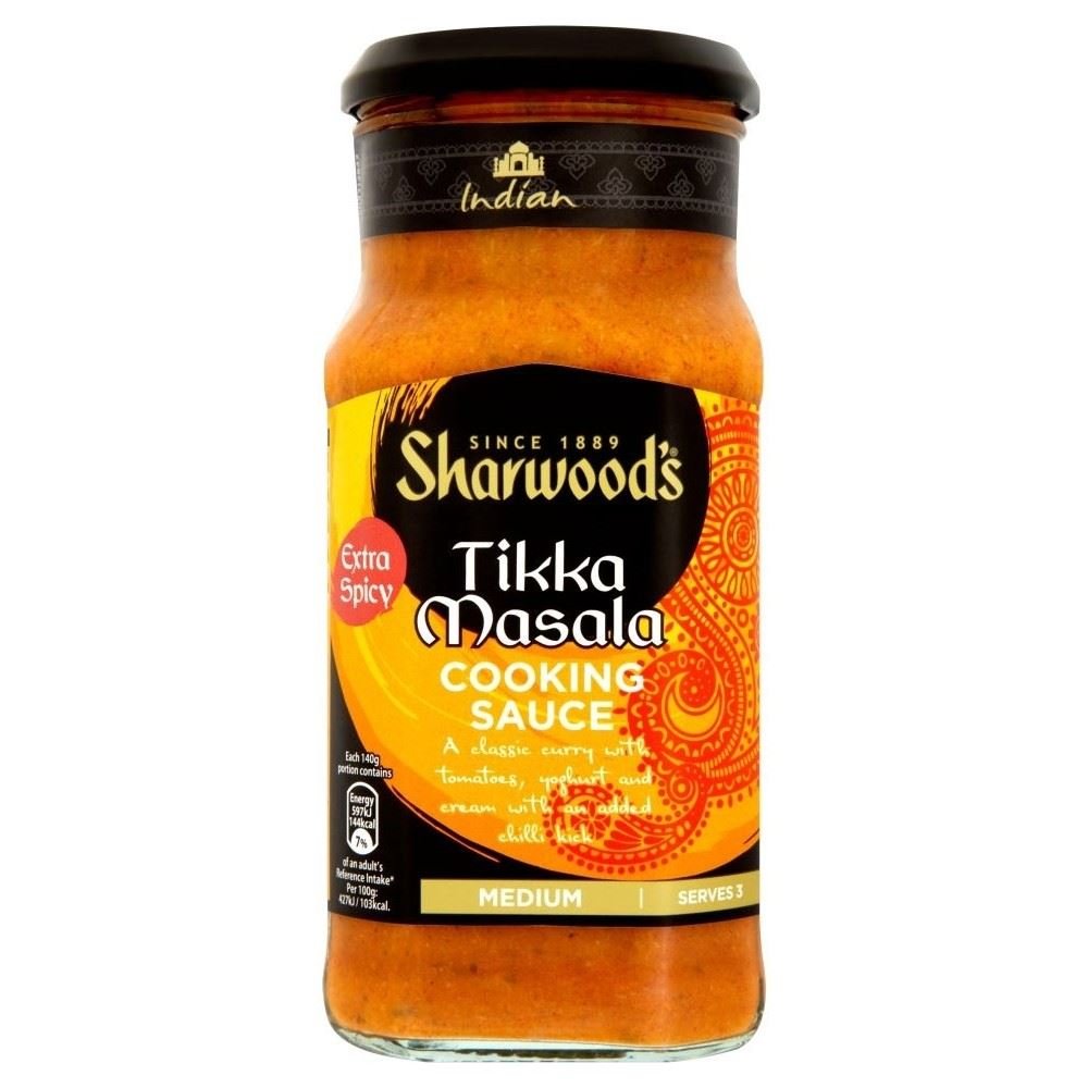 Sharwood's Cooking Sauce - Spicy Tikka Masala Medium Hot (420g) - Pack of 2