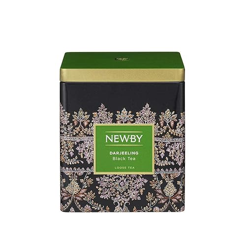 Newby Teas Darjeeling Classic Caddy - Premium Loose Leaf Black Tea 100g - Single Origin Tea with Muscatel Notes - Luxury Gift Tin from India