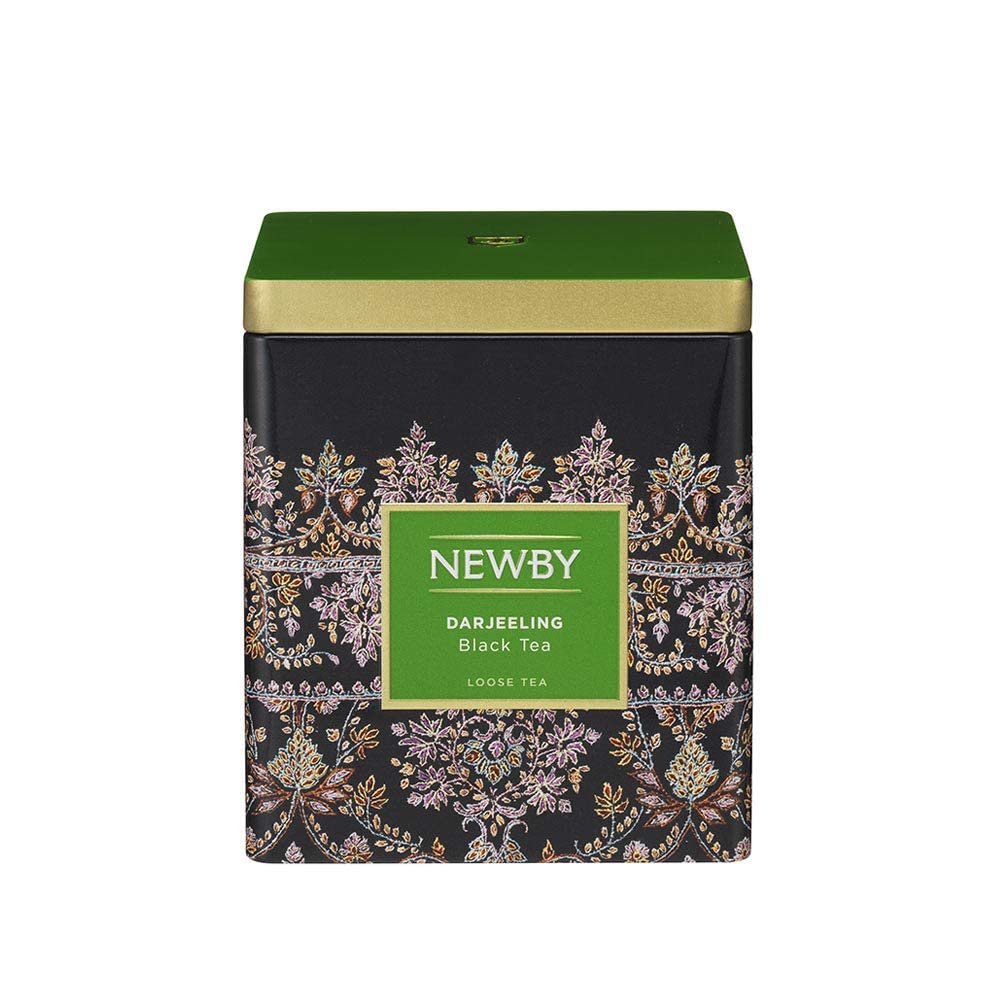 Newby Teas Darjeeling Classic Caddy - Premium Loose Leaf Black Tea 100g - Single Origin Tea with Muscatel Notes - Luxury Gift Tin from India
