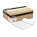 Bagtron 33 Gallon Trash Bags, 16 Micron High Density Pure HDPE Garbage Can Liners Bulk, 33" x 40", Natural Clear, 250 Count