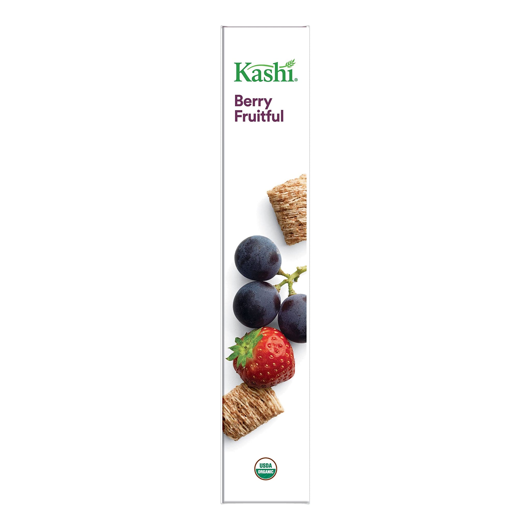 Kashi Breakfast Cereal, Vegan Protein, Organic Fiber Cereal, Bulk Pantry Staples, Berry Fruitful, 62.4oz Case (4 Boxes)