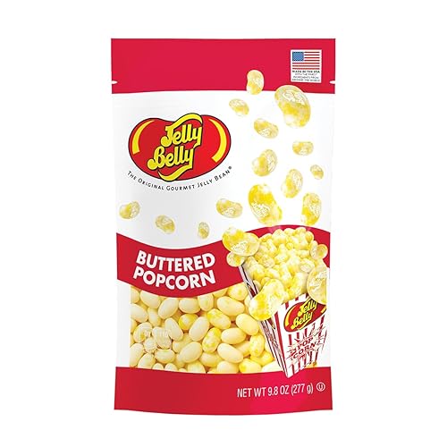 Jelly Belly Buttered Popcorn Jelly Beans 9.8 oz Pouch Bag