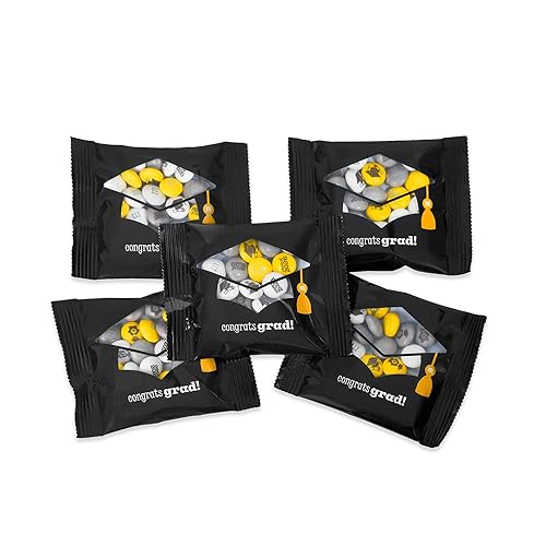 M&M'S Graduation Chocolate Party Favors Set, 30-Count 0.75oz Packs, Class of 2026 M&M'S® Candies with Graduation Hat and Diploma Prints, Grad Party