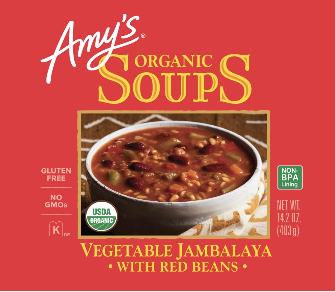 Amy's Soup, Organic Vegetable Jambalaya, 14.2 Oz