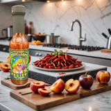 Roaring Sauces Fruity Hot Sauce - Peach Sweet Heat Hot Sauce with Real Peaches | Gluten Free, No HFCS, Nut Free | 5 oz