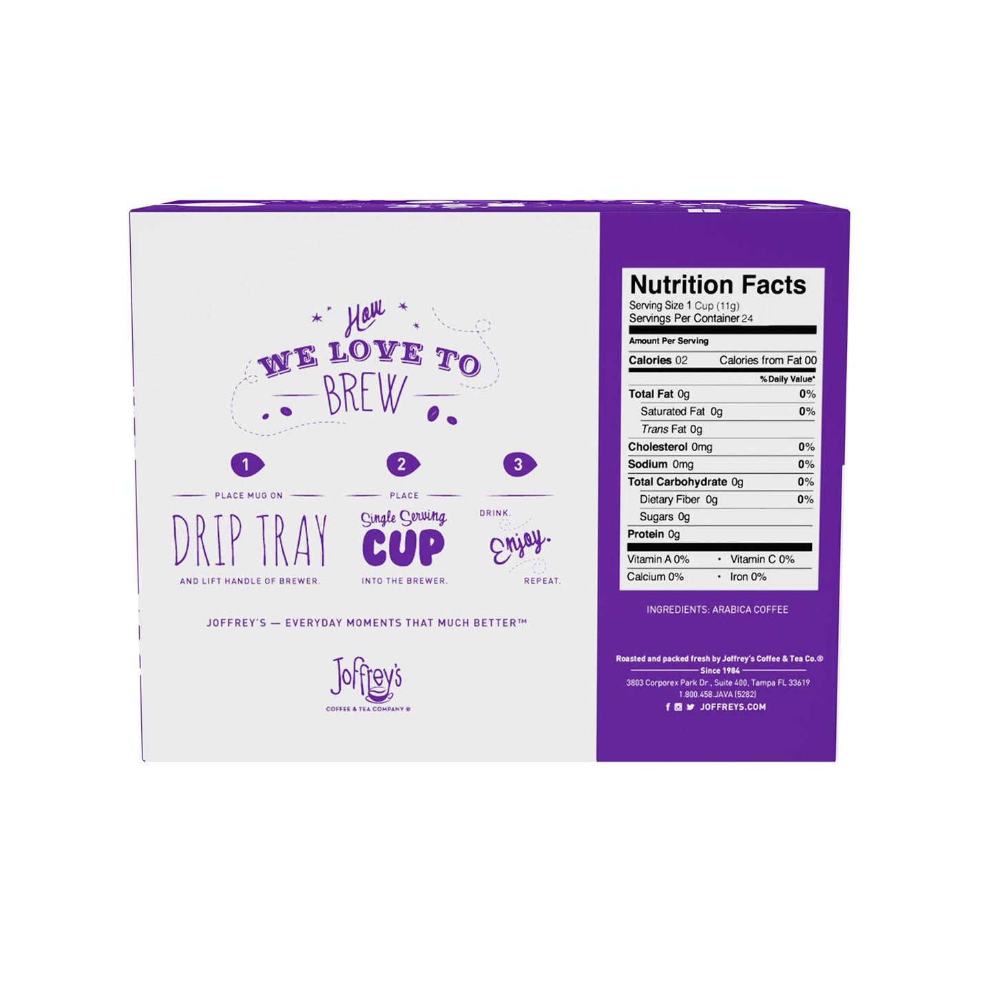 Joffrey's Coffee - Angel's Kiss, Flavored Coffee, Artisan Medium Roast, Arabica Coffee Beans, Chocolate & Coconut Cream Flavor, K-Cup 2.0 Compatible