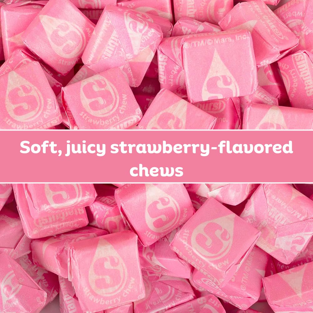 Candykrave Easter Starbarst Strawberry Chews Candy Variety Packs - (1lb) Strawberry Flavor Bulk candy - Individually Wrapped candy for Easter