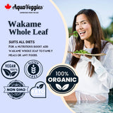 Organic Whole Leaf Wakame (Alaria) - Wild Atlantic Dried Seaweed - Ideal for Miso Soup, Salads, Ramen & Broth - Vegan, Keto, Paleo, Gluten-Free