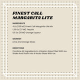 Finest Call Premium Margarita LITE Drink Mix, 1 Liter Bottle (33.8 Fl Oz), Pack of 6