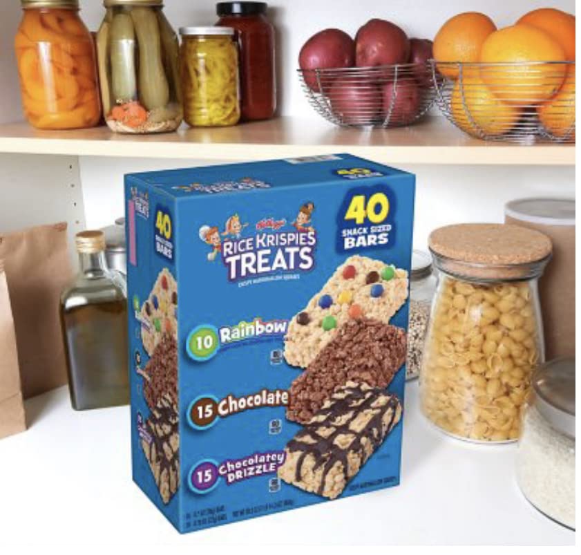 Kellogg's Rice Krispies Treats Squares Original With Gems 30.3oz