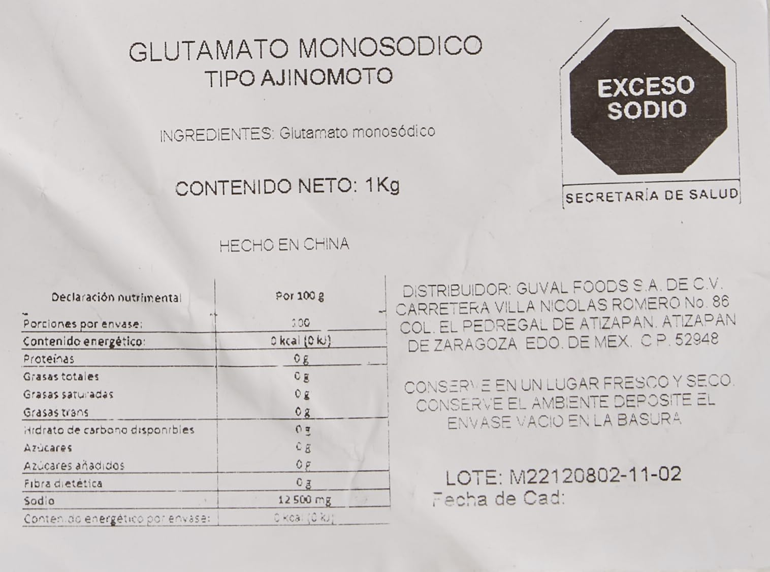 Ajinomoto MSG in Plastic Bag, 16.0 Ounce