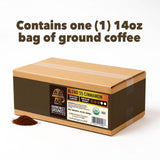Harmonic Grounds Organic Cinnamon Medium Roast Mushroom Coffee | Organic Ground Coffee with Functional Mushrooms | Lion’s Mane, Reishi, Chaga