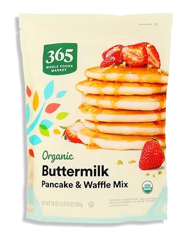 365 by Whole Foods Market Organic Buttermilk Pancake and Waffle Mix, 24 OZ