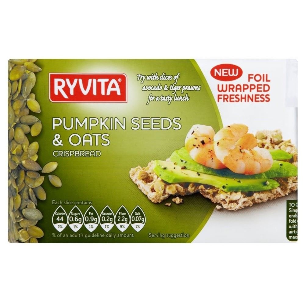 Ryvita Pumpkin Seeds & Oats Crispbread (200g) - Pack of 6