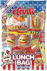 eFrutti Gummi Candy Variety, Movie Bag, Lunch Bag, Sour Lunch Bag, and Bakery Shoppe Bag, 2.2 Ounce (Pack of 4) - with MYD Bag Clip