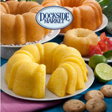 Dockside Market Tropical Mini Sampler Cakes - All natural- Fruit Cakes Combo perfect for Birthday, Gift Basket, Parties or Holidays - Pack of 6 (4 oz