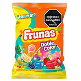 Frunas Doble Color - 100 Units Bag - Chewy Fruit-Flavored Candy