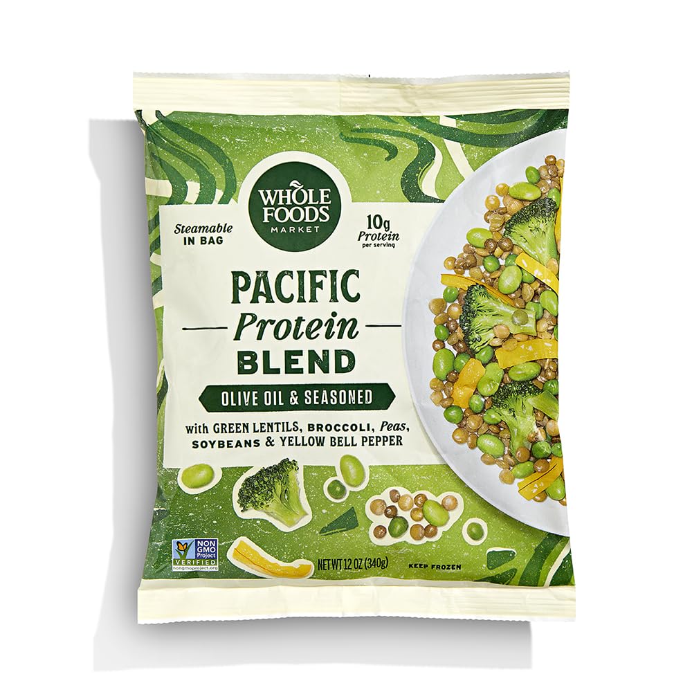 Whole Foods Market, Olive Oil & Seasoned Pacific Style Vegetable Protein Blend, 12 oz